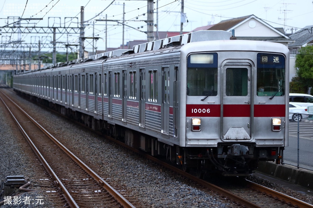 【東武】10000系11006Fが南栗橋工場へ入場のため回送の拡大写真