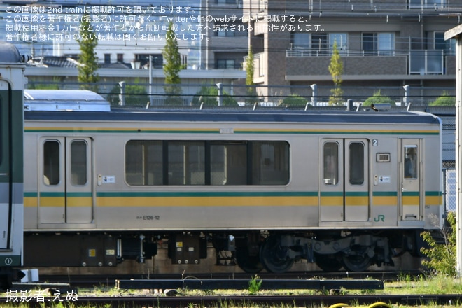 【JR東】E127系が南武支線仕様にを長野総合車両センター付近で撮影した写真