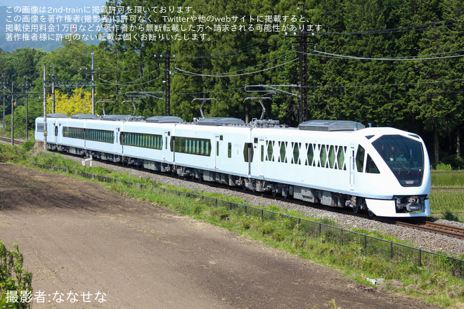 【東武】スペーシアX 鬼怒川線試運転を大桑～大谷向間で撮影した写真