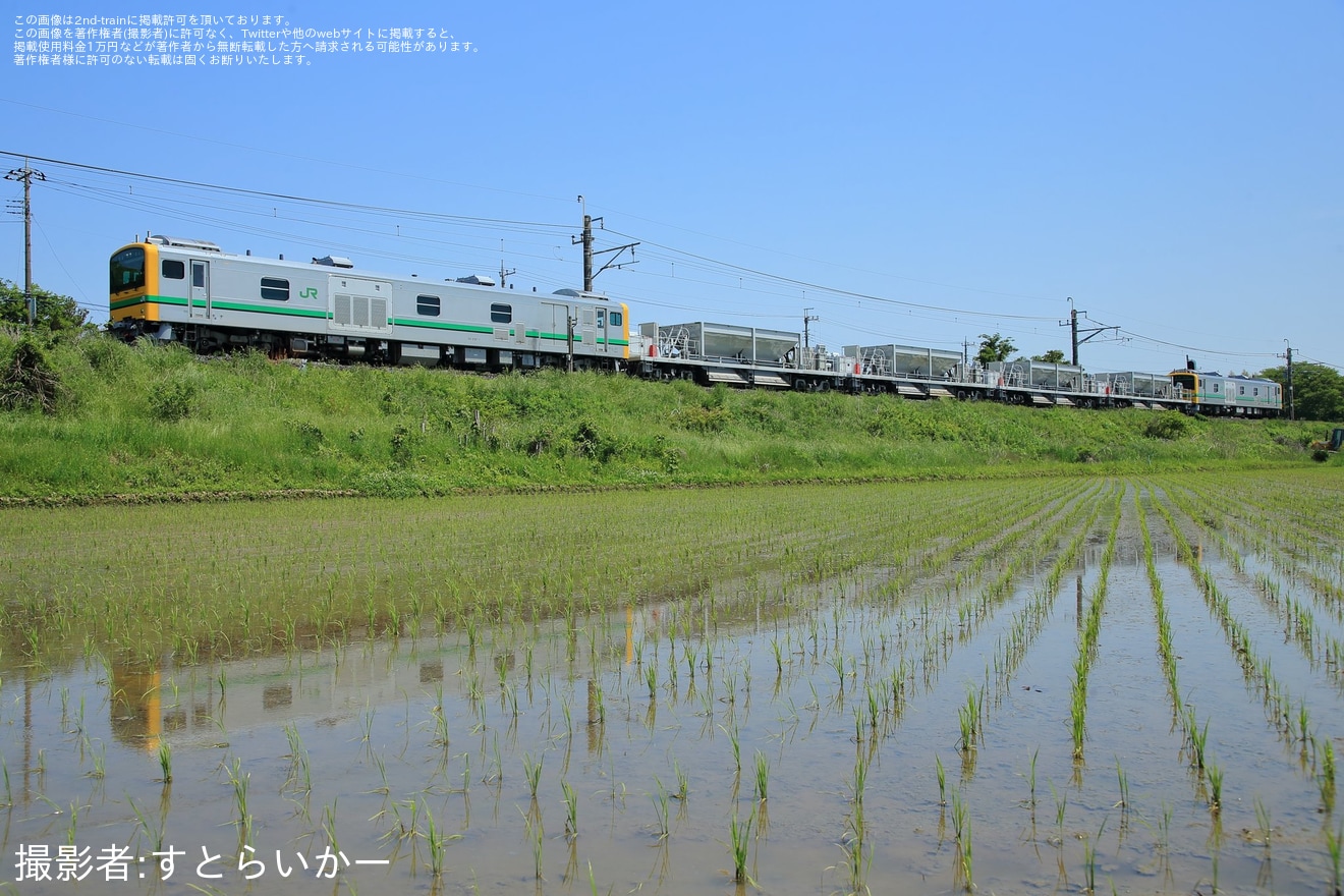 【JR東】GV-E197系TS01編成が、成田線我孫子口にて試運転の拡大写真