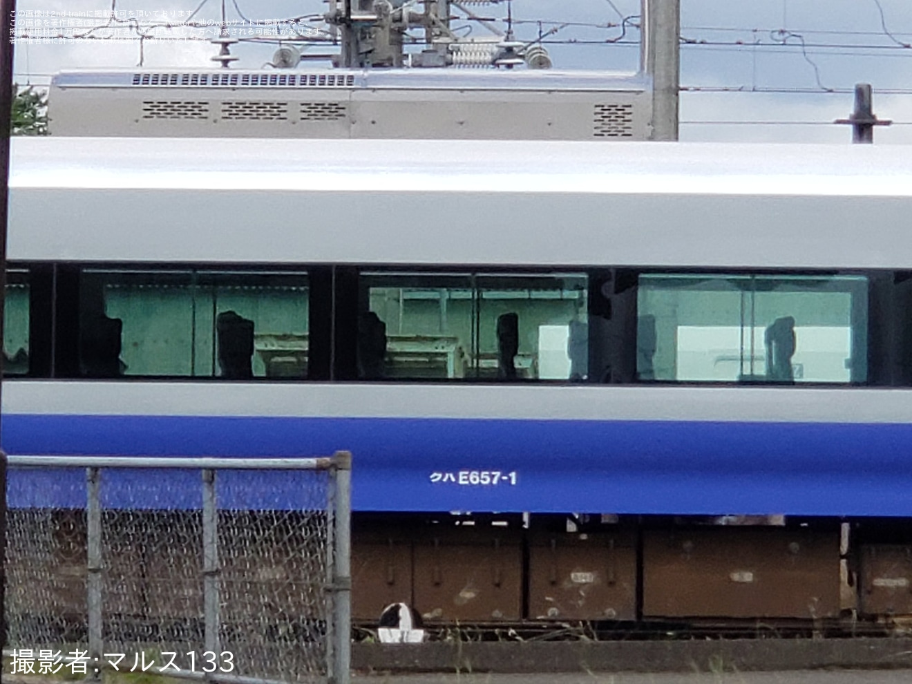 【JR東】E657系K1編成が青色に変更の拡大写真