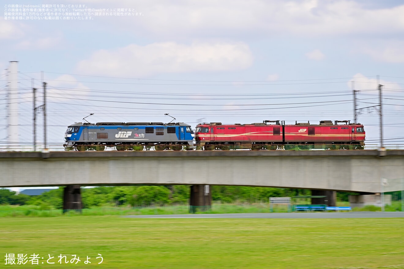 【JR貨】EH800-6大宮車両所入場の拡大写真