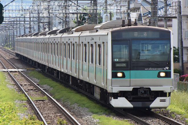 【JR東】E233系マト6編成　長野総合車両センター出場を西八王子駅で撮影した写真