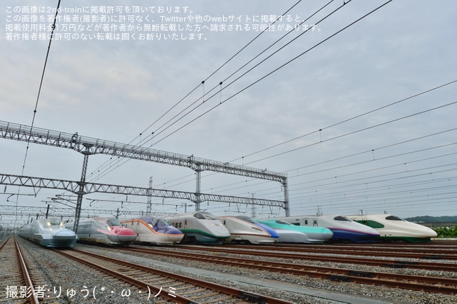 【JR東】「新幹線総合車両センター早朝撮影会」開催を新幹線総合車両センターで撮影した写真