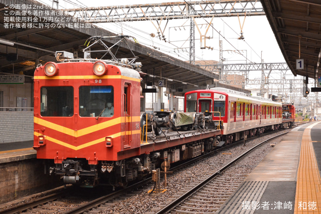 【近鉄】6620系MT25の吉野寄り2両が回送を八木西口駅で撮影した写真