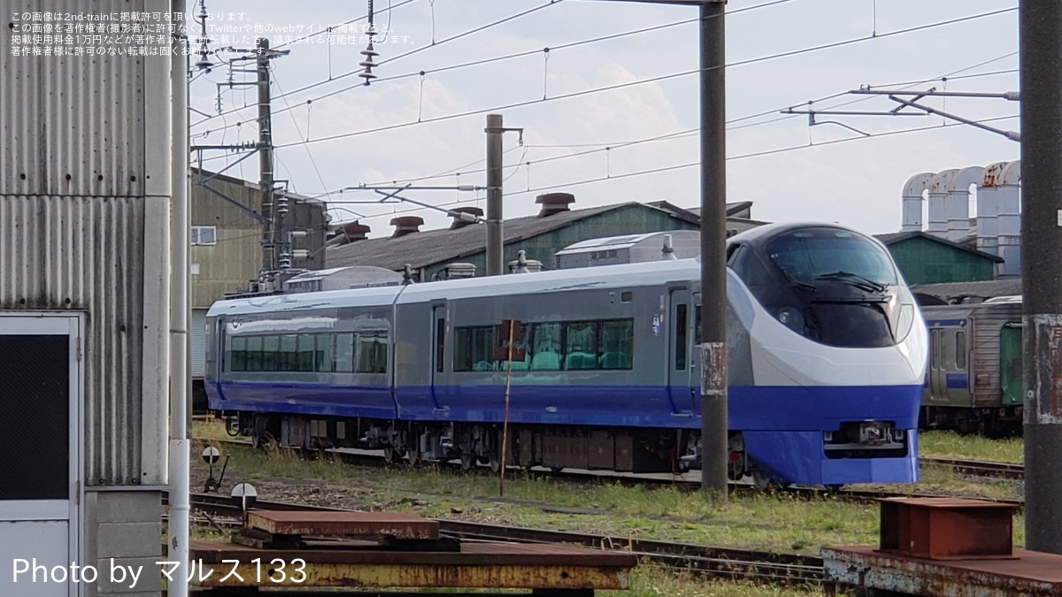 JR東】青色に変更されたE657系K1編成が正面から見える位置に |2nd