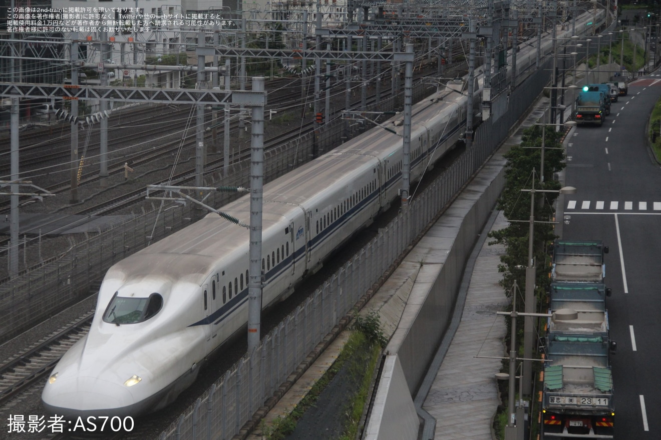 【JR海】N700A(スモールA)X51編成が浜松工場へ回送の拡大写真