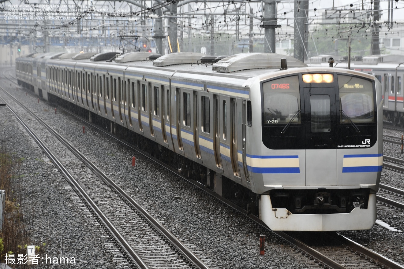 【JR東】土砂流入の影響による横須賀線の東海道線迂回運転の拡大写真