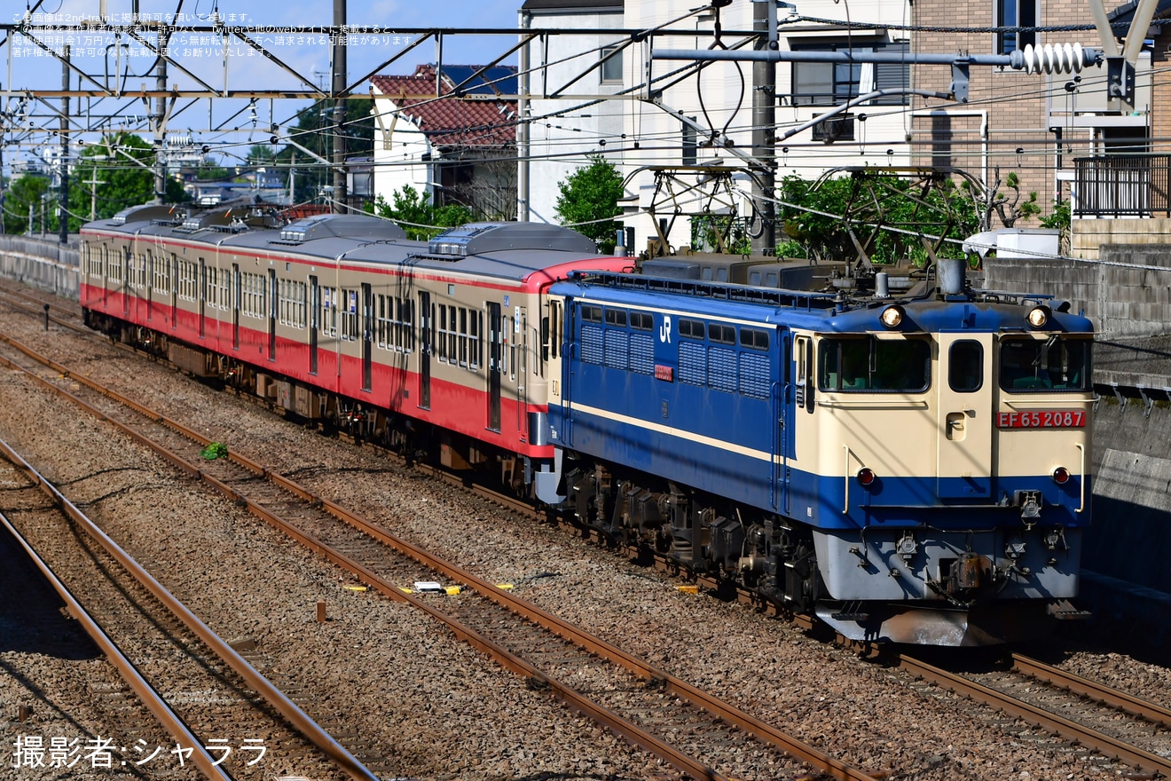 【西武】新101系1247F(赤電)多摩川線へ甲種輸送の拡大写真