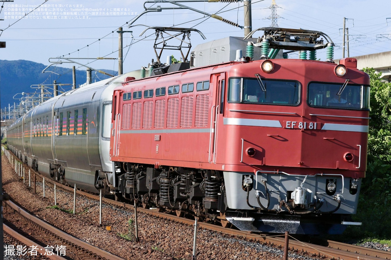 【JR東】EF81-81牽引青森行きカシオペア紀行返却回送運転の拡大写真