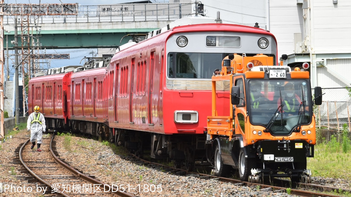 名鉄】6500系6505F+6800系6802F大江から廃車回送と搬出作業 |2nd