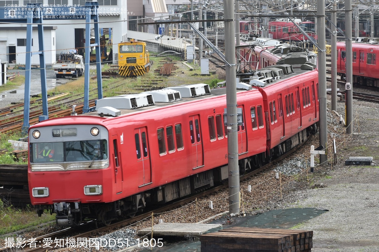 【名鉄】6500系6505F+6800系6802F大江から廃車回送と搬出作業の拡大写真