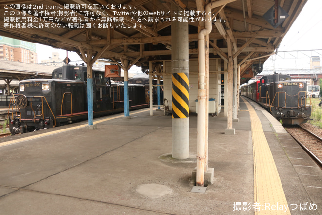 【JR九】103系1500番台E17編成車輪削正後回送を鳥栖駅で撮影した写真