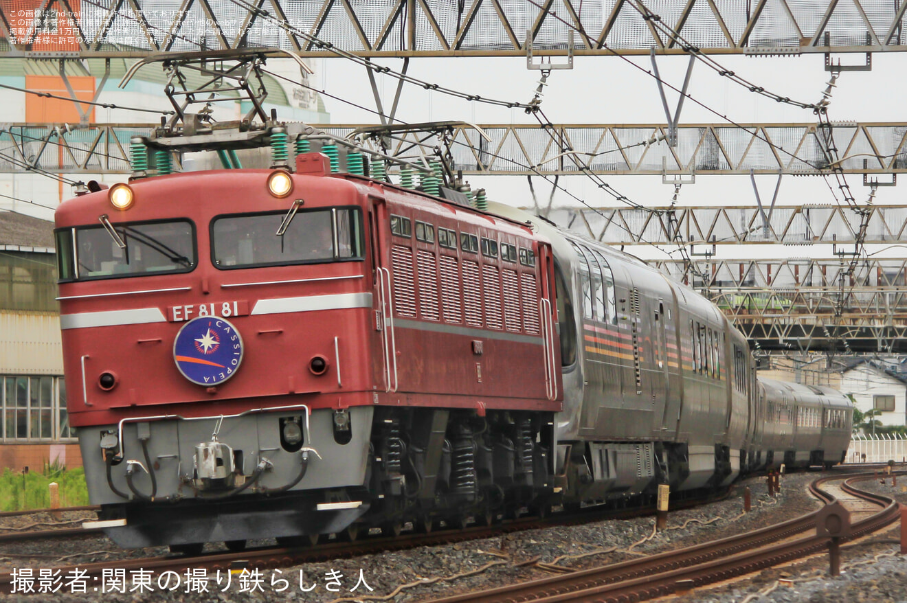 【JR東】EF81-81牽引青森行きカシオペア紀行運転(20230610)の拡大写真