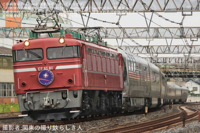 【JR東】EF81-81牽引青森行きカシオペア紀行運転(20230610)を蕨～南浦和間で撮影した写真
