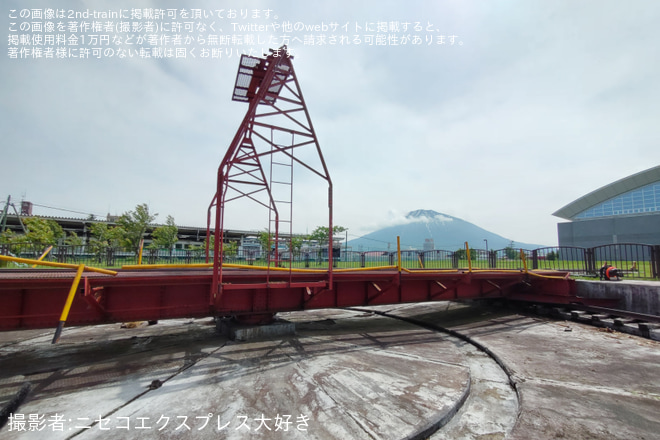 【JR北】旧倶知安機関区転車台美化整備活動を倶知安町クトサンパーク公園で撮影した写真