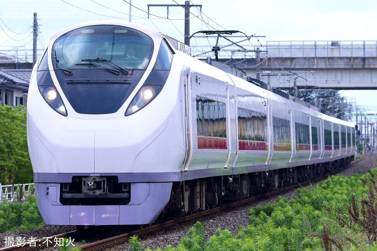 【JR東】E657系K14編成郡山総合車両センター入場回送の拡大写真