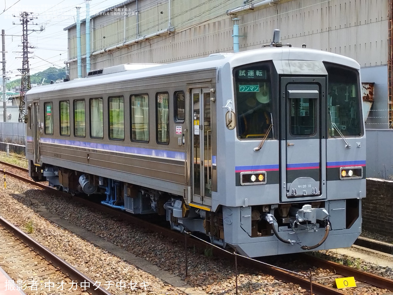 【JR西】キハ120-10下関総合車両所本所出場試運転の拡大写真