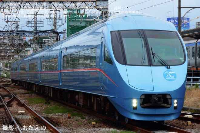 【小田急】60000形60253F(60253×6)大野総合車両所出場試運転を海老名駅で撮影した写真