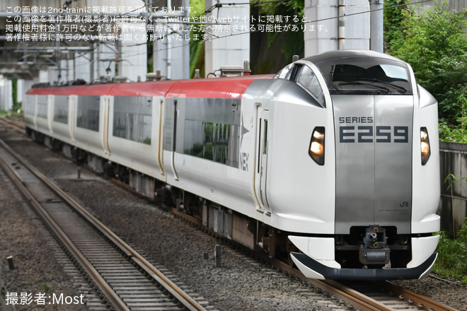 【JR東】E259系クラNe006編成[新塗装]大宮総合車両センター出場回送