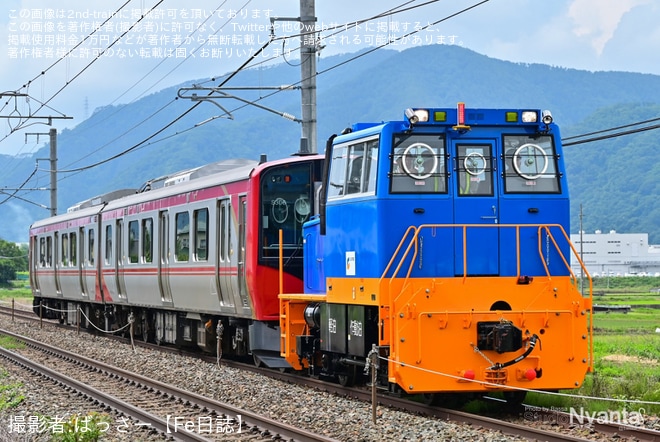 【しな鉄】SR1系S306編成が上田からモーターカー牽引で回送