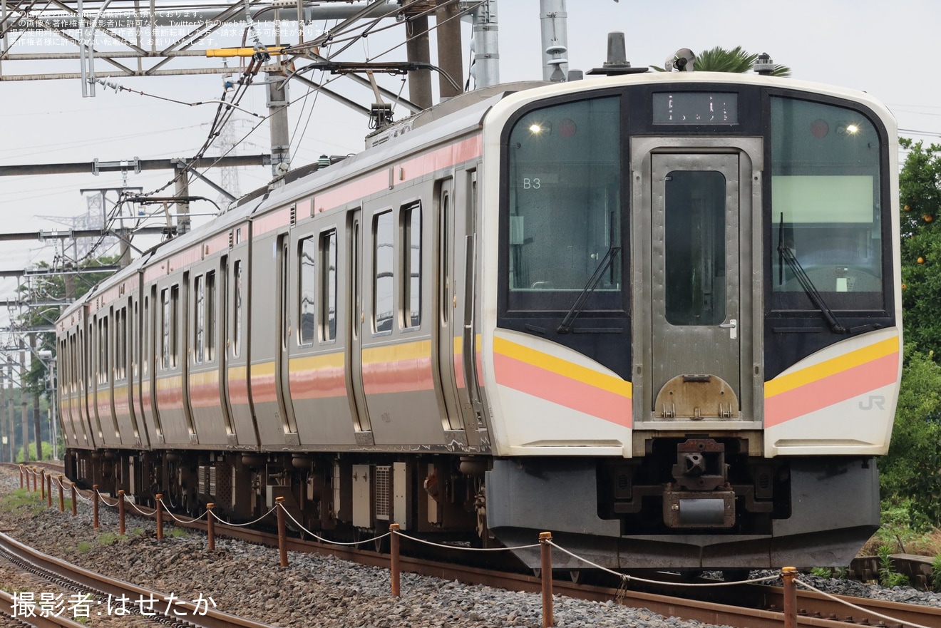 【JR東】E129系B3編成大宮総合車両センター入場回送の拡大写真