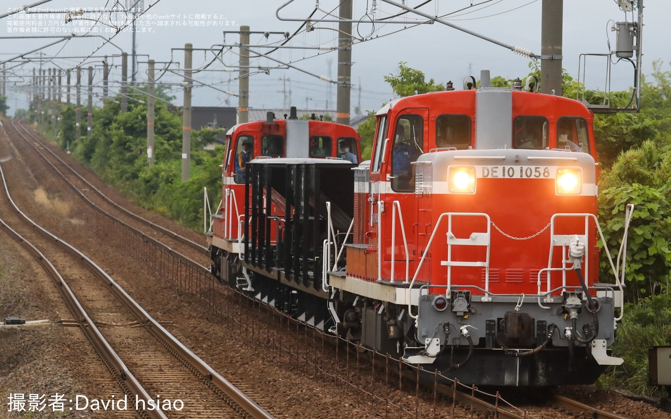 【JR西】ホキ1842が後藤総合車両所を出場し試運転の拡大写真