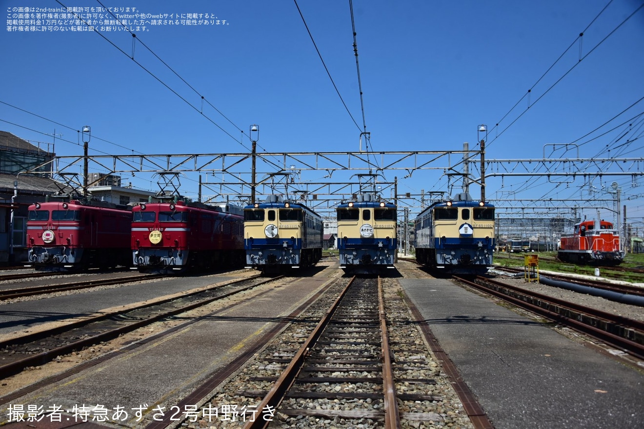 【JR東】尾久車両センター機関車撮影会の拡大写真