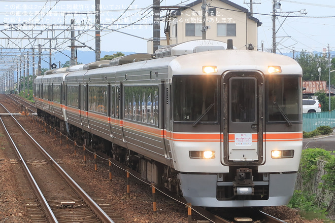 【JR海】臨時急行「『ラブライブ!サンシャイン!!』号」が運行を六合駅で撮影した写真