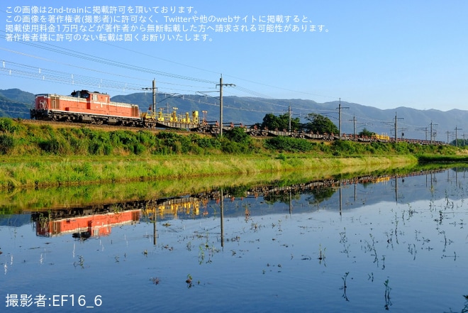 【JR西】DD51-1109敦賀工臨を近江中庄〜近江今津間で撮影した写真