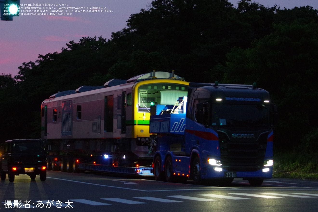 【JR東】GV-E197系の2両が新潟トランシスから陸送の拡大写真