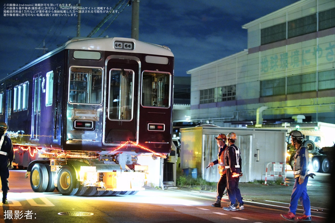 【阪急】5000系5012Fの2両(5012/5512)が廃車陸送の拡大写真