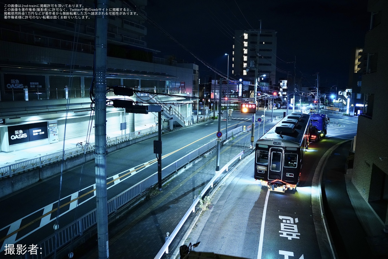 【阪急】5000系5012Fの2両(5012/5512)が廃車陸送の拡大写真