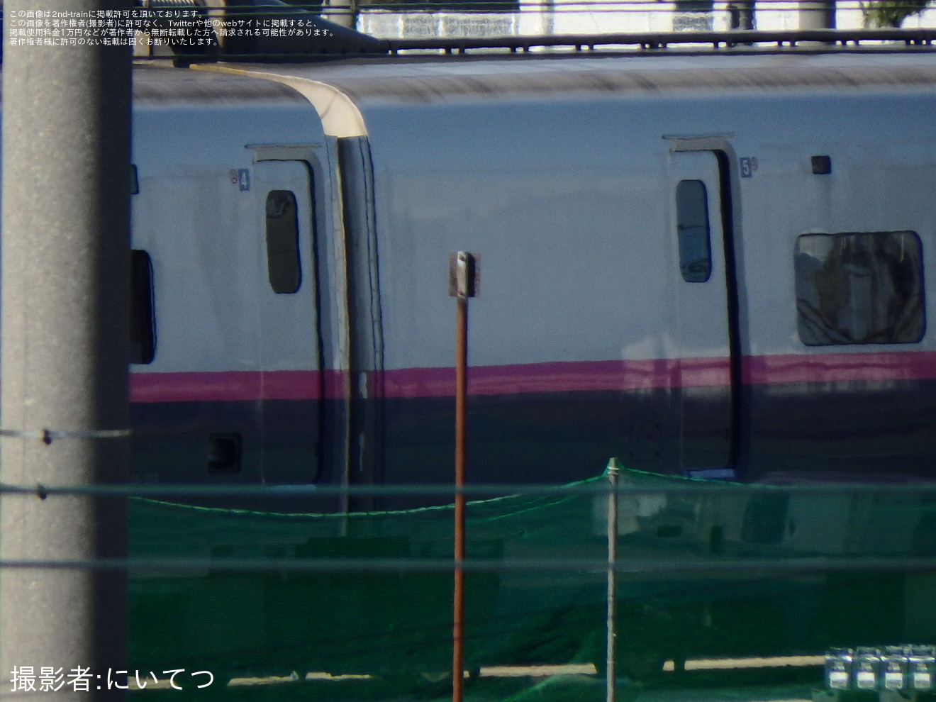 【JR東】E2系J63編成が新潟新幹線車両センターで解体中の拡大写真