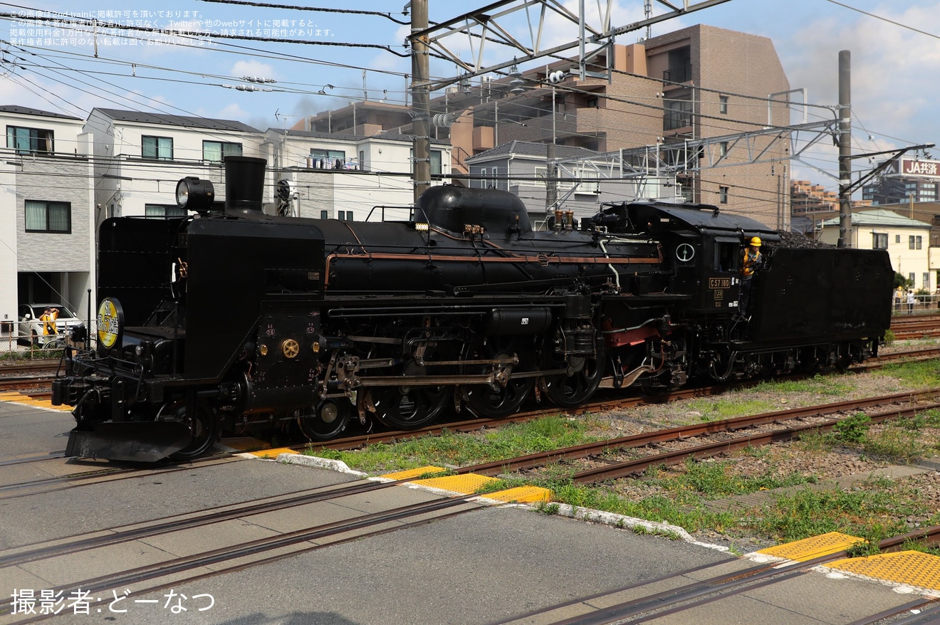 【JR東】C57-180が大宮総合車両センター構内試運転の拡大写真