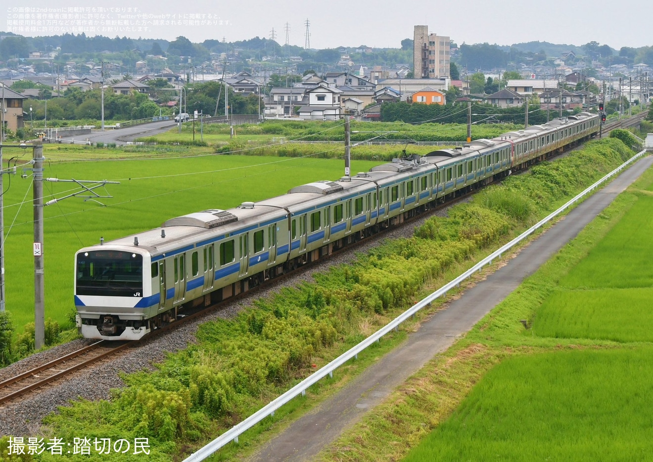 【JR東】E531系K457編成+K451編成郡山総合車両センター入場回送の拡大写真