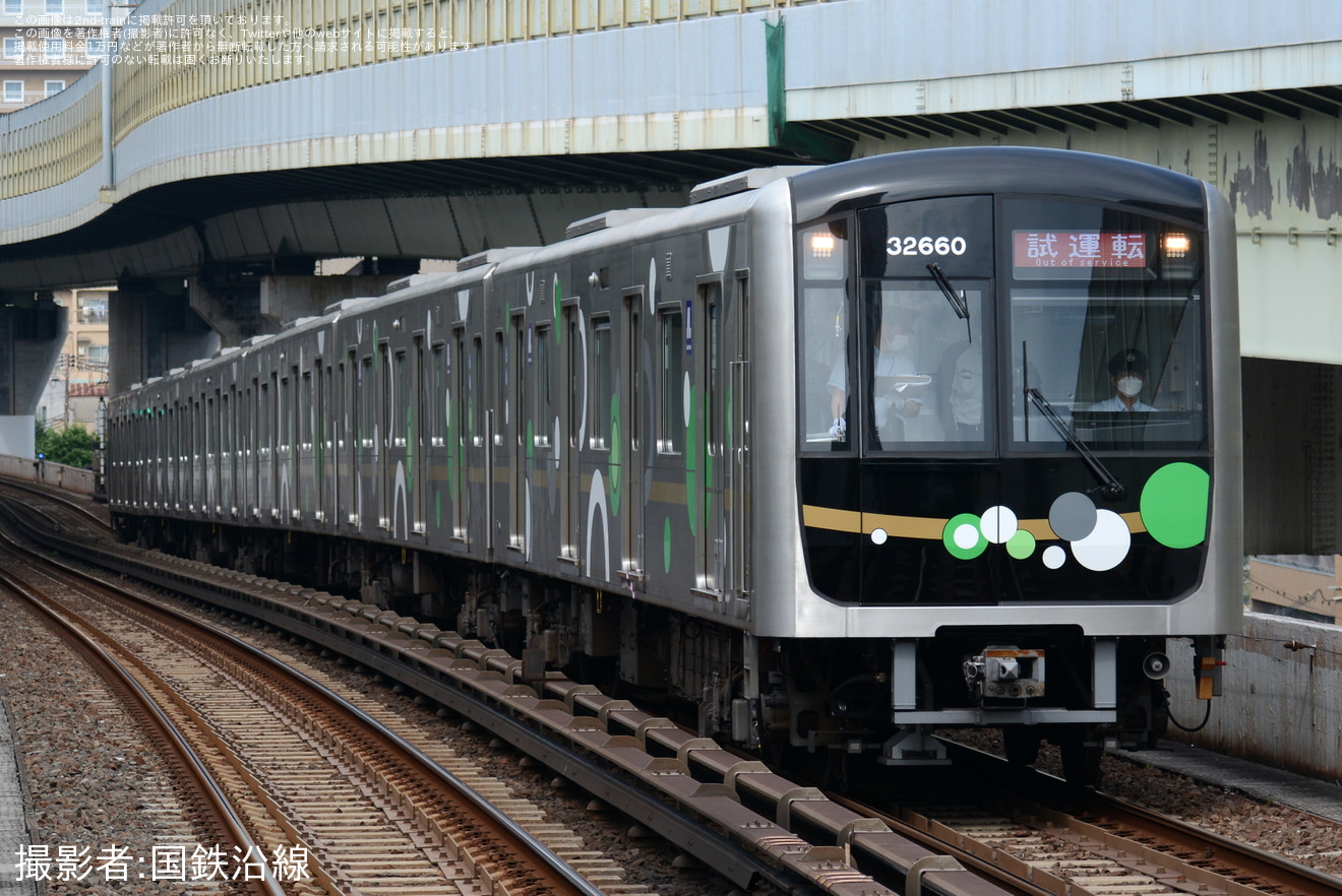 【大阪メトロ】30000A系32660F試運転の拡大写真