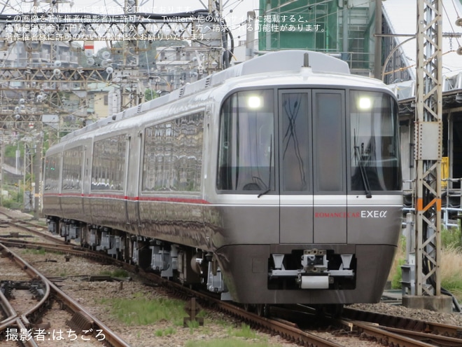 【小田急】30000形30051×4(30051F)出場試運転を海老名駅で撮影した写真