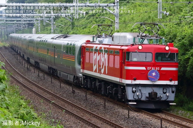 【JR東】EF81-95牽引青森行きカシオペア紀行運転(20230630)を不明で撮影した写真
