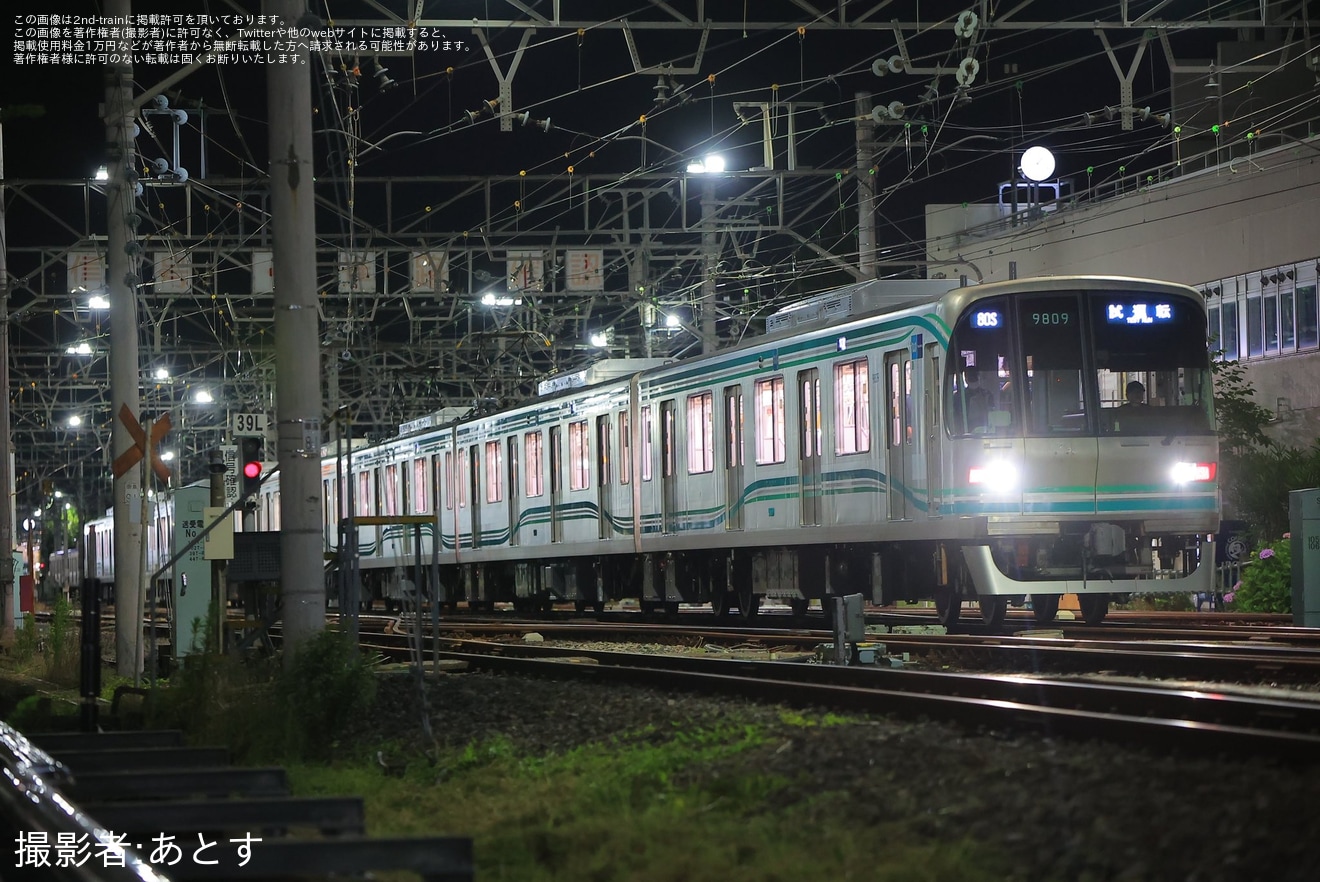 【メトロ】9000系9109Fが千代田線で試運転の拡大写真