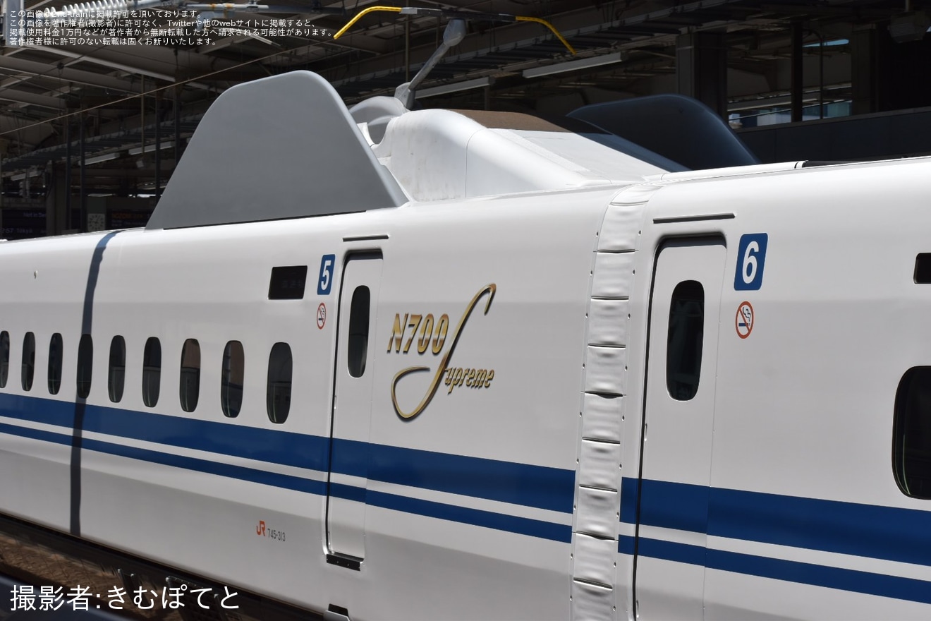 【JR海】N700S J13編成浜松工場出場試運転の拡大写真