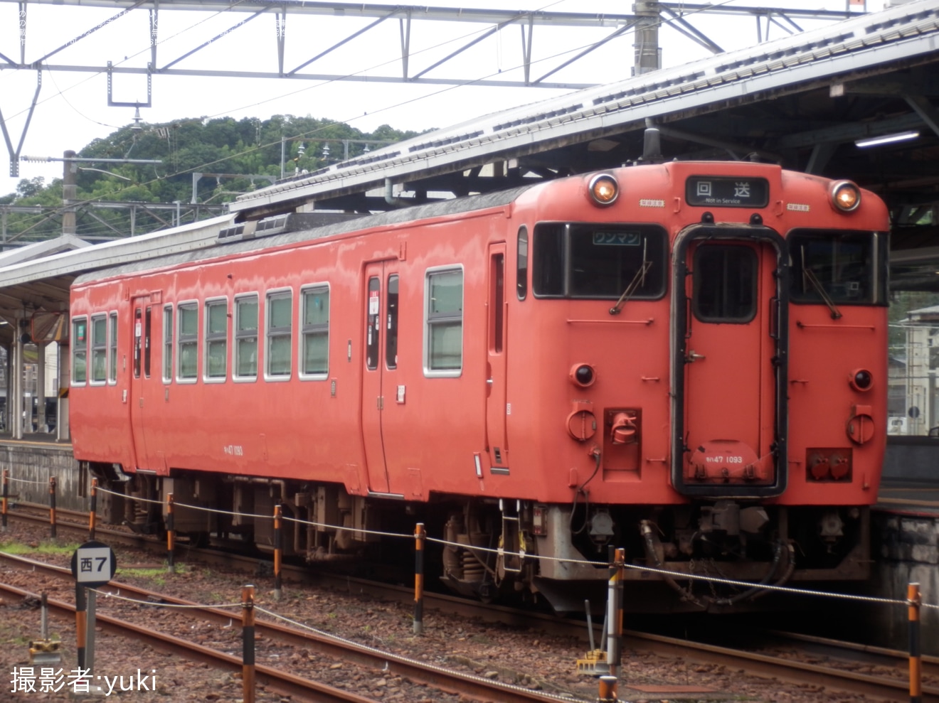 【JR西】キハ47-1093後藤総合車両所本所入場回送の拡大写真