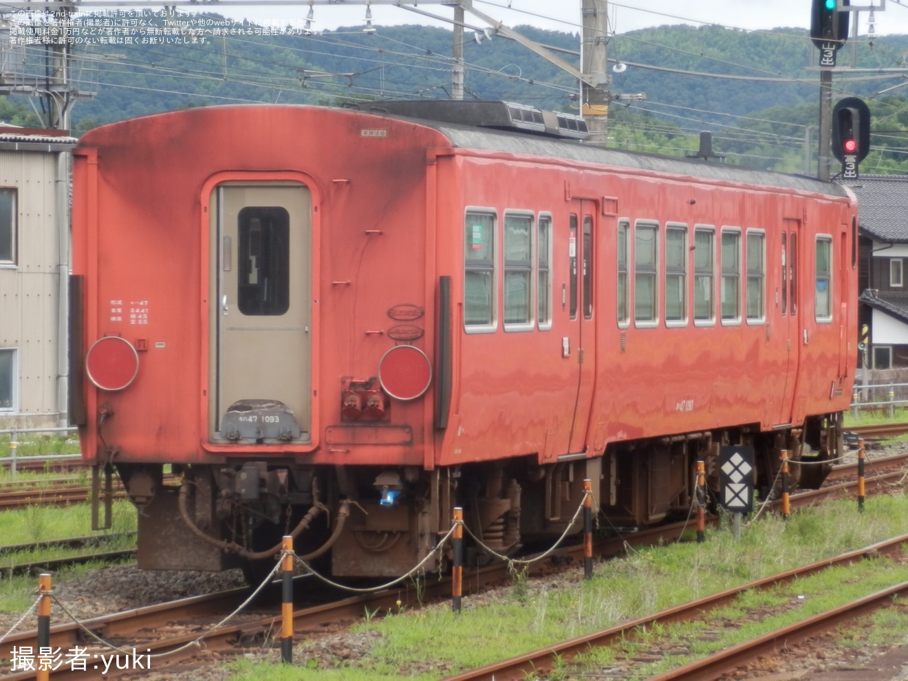 【JR西】キハ47-1093後藤総合車両所本所入場回送の拡大写真