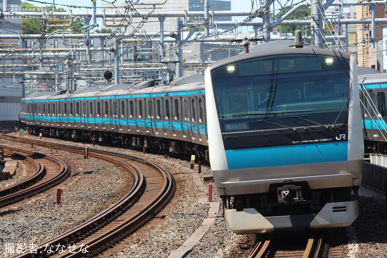 【JR東】E233系サイ166編成 東京総合車両センター入場の拡大写真