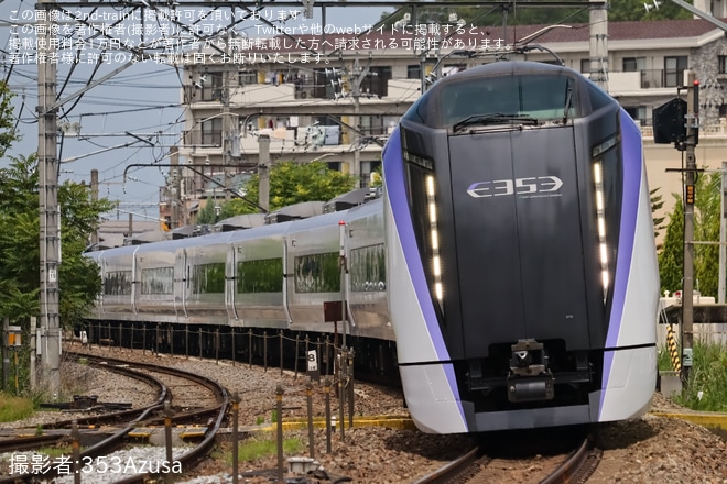 【JR東】E353系S112編成長野総合車両センター出場試運転(202307)