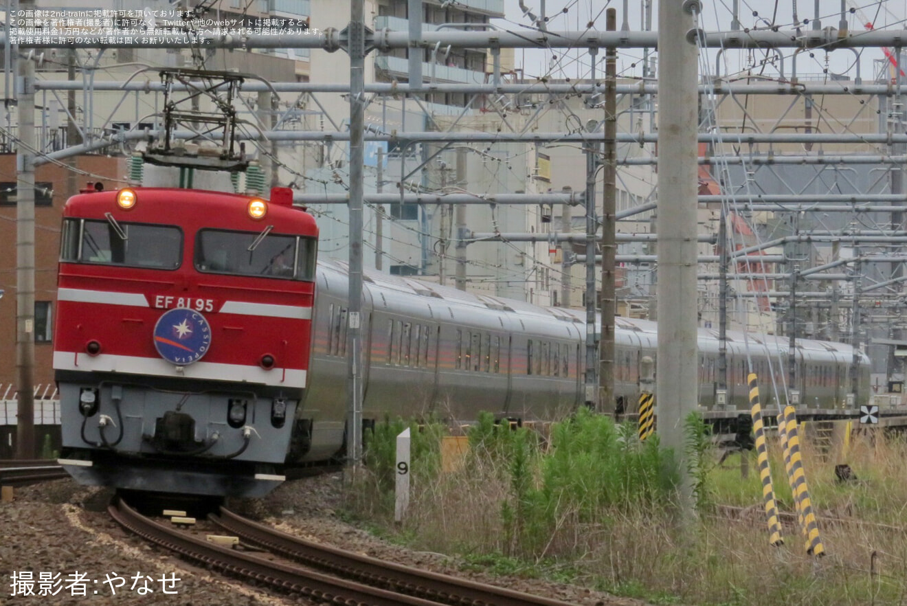 【JR東】EF81-95牽引青森行きカシオペア紀行運転(20230708)の拡大写真