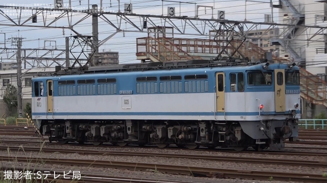 【JR貨】EF65-2127が運用復帰の拡大写真