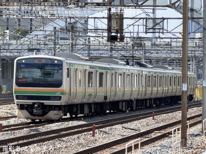 【JR東】E231系U55編成東京総合車両センター入場回送