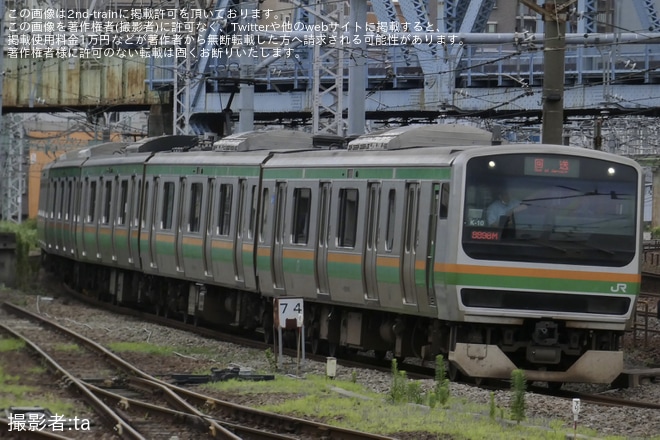 【JR東】E231系K-10編成東京総合車両センター入場回送を不明で撮影した写真