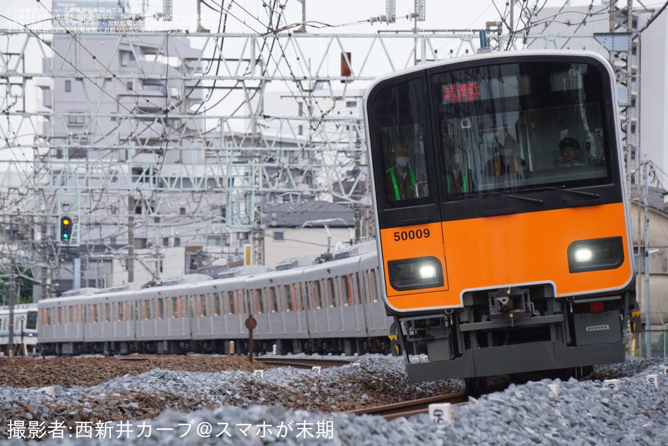 【東武】50000系51009F南栗橋工場出場試運転の拡大写真